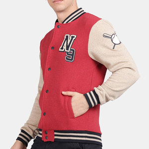 Custom Winter Varsity Jackets for Schools/Clubs/Teams-Sheep Trim Two-Tone Design Waterproof Windproof High Street Style - Product Image 4