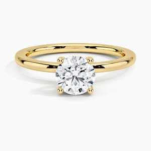 Elegante Anillo de Oro con Brillante Piedra de Estilo Diamante, Anillo de Compromiso Romántico, Anillo de Boda, Regalo de Joyería Nupcial - Product Image 3