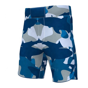 <b>Men</b> Blue Camouflage MMA <b>Shorts</b> Regular Fit Quick Dry Polyester Training Wear Mixed Martial Arts Adult Size MMA Gear <b>Shorts</b> - Product Image 6