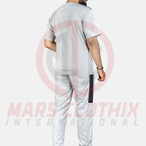 Ensemble t-shirt à manches courtes et pantalon décontracté, dernier design, taille élastique, poches latérales, ensemble de survêtement d'été pour homme - Product Image 5