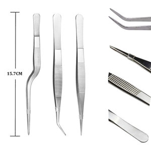 Pinzas de Cocina Rectas de Acero Inoxidable para Chef, Pinzas de Cocina Regulares para Chef, Herramientas para Barbacoa, Pinzas para Chef al Aire Libre - Product Image 2