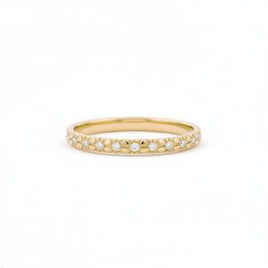 Manufacturing DEF Color VS VVS Clarity Round Lab Grown Diamond 9K 10K 14K 18K Solid Gold <b>Wedding</b> Band Ring Micro Pave Band - Product Image 1