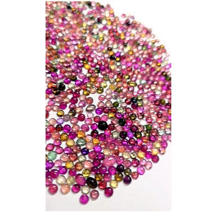 พลอยทัวร์มาลีนธรรมชาติ 1020 เม็ด ขนาด 3.5 มม. 4 มม. รูปทรงกลมแบบคาโบชอง น้ำหนักรวม 225 กะรัต ขายส่ง Iroc คุณภาพสูง ราคา 135 ดอลลาร์สหรัฐ ต่อชุด - Product Image 2