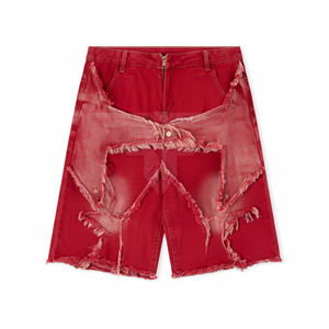 Shorts de Mezclilla Vintage para Mujer, Hechos a Medida, Shorts de Algodón Desgastados para Verano, Estilo Urbano, Jeans de Mezclilla - Product Image 1