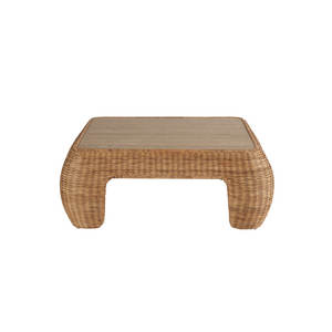 Rustic Solid <b>Wood</b> <b>Top</b> Coffee <b>Table</b> Living Room Centerpiece - Product Image 2