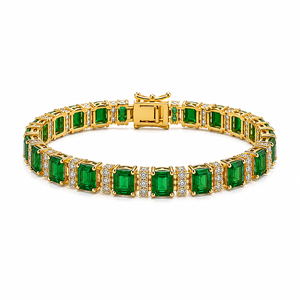Premium Emerald Stone <b>Bracelet</b> Natural Gemstone Jewelry Handmade <b>Beaded</b> <b>Bracelet</b> for <b>Men</b> Women Fashion Gift and Wholesale Supply - Product Image 1