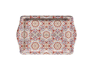 Plateau de service rectangulaire moderne personnalisable en acier inoxydable, grande taille, nouvelle arrivée, inspiré de Mandela, usage quotidien I K - Product Image 6