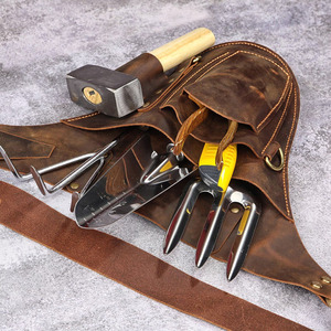 Ceinture porte-outils de fleuriste en cuir multi-compartiments pour jardinage, pochette de coupe de fleurs, fabricant OEM ODM sur mesure à vendre - Product Image 4