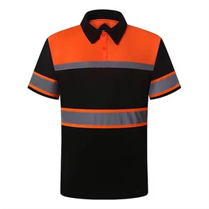 High Visibility Reflective Polyester Polo Shirt Unisex Short Sleeve Workwear Safety <b>Uniform</b> <b>for</b> <b>Construction</b> Custom Logo - Product Image 5
