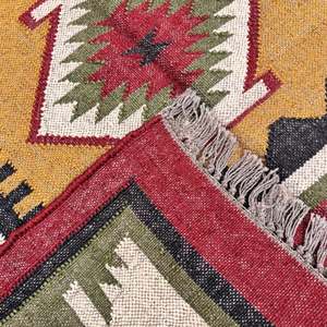 Ensemble de tapis artisanaux en laine et jute de 4x6 pieds, ajout élégant pour améliorer les espaces de vie de tous les jours - Product Image 5