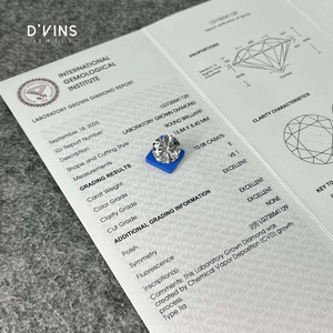 เพชรหลวมทรงกลมขนาดใหญ่ 10.08 กะรัต คุณภาพ E VS1 ทรงเจียระไนเยี่ยม เพชรเพาะเลี้ยงในห้องปฏิบัติการ สำหรับทำเครื่องประดับ ยี่ห้อ D'vins Jewels - Product Image 4
