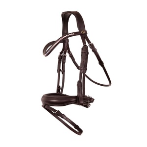 Bridon pour cheval en cuir véritable - Product Image 1