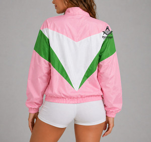 เสื้อแจ็คเก็ตผ้าซาตินแบบควิลท์สไตล์วินเทจ HMR Custom Alpha Kapa Sorority พร้อมปักลายและแถบริบบิ้นที่ข้อมือ สไตล์ชมรม - Product Image 3