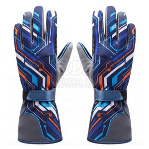 Gants de karting d'hiver très demandés, en matière extensible douce, avec paume antidérapante, imperméables, légers, à doigts complets pour - Product Image 4