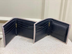 Nueva moda, billetera de cuero mecanizada a mano para hombre, cremallera larga, superventas, patrón occidental, tarjetero de cuero genuino, carteras para hombre - Product Image 6