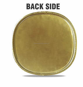 Plateaux de service en cuivre uniques collations servant taille et conception personnalisées forme ronde en gros pour produit Offre Spéciale - Product Image 6