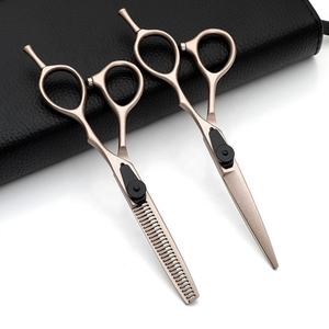 Tijeras Profesionales de Peluquería para Adelgazar el Cabello, Acero Inoxidable 4Cr13, Hoja Afilada de 30 Dientes, para Diestros, Mango Largo, para Estilismo en Salón - Product Image 3