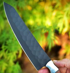 Traditional Style 5-Piece Powder Coating Chef <b>Knives</b> with Customized Handle <b>Sharp</b> Serrated Edge for Multi-Purpose Eco-Friendly - Product Image 2