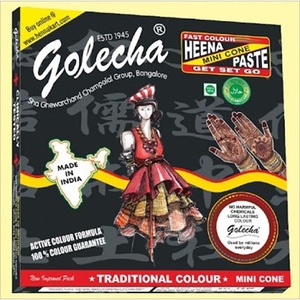 Golecha célèbres cônes de henné noir faciles à utiliser pour tatouage corporel produit de beauté temporaire à base de plantes fabricant en gros personnel - Product Image 4