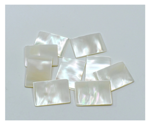 Perles ovales en nacre naturelle blanche personnalisées, en promotion, fournitures de pierres précieuses en coquillage MOP, écologiques, polies, thème animalier, pour l'art - Product Image 4