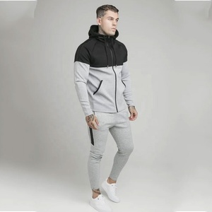 Chándal de algodón y forro polar con logotipo personalizado, conjunto de pantalones de chándal para hombre, ropa de calle para correr Unisex de invierno, conjunto de ropa con capucha, chándal para hombre - Product Image 2