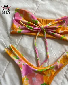 MLY Ihr Design Etiketten OEM Bikini Hersteller Latex Badeanzug Hot Sale Custom Print Badeanzug Frauen High Cut Bademode