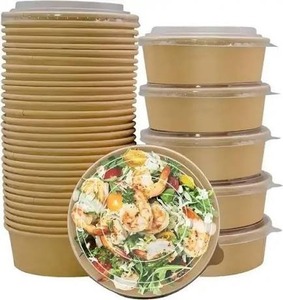 Contenedor Desechable de Pulpa Moldeada de Alta Calidad, 750 ml, con Tapa, Fabricante OEM ODM Oceanic Global, Hecho en India, Sostenible - Product Image 3