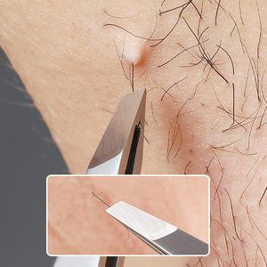 Pinzas Profesionales de Precisión para Cejas, de Acero Inoxidable, con Punta Inclinada, Ecológicas, para un Diseño Perfecto de Cejas, Acabado Satinado - Product Image 6