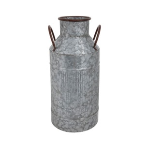Top Arrival Traditional Design <b>Galvanized</b> Metal Milk Can with Handle Eco-Friendly & Customizable Size Shape Color - Product Image 4