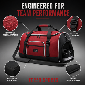 Sac de sport d'équipe personnalisé avec logo, 60L, avec compartiment ventilé pour chaussures, grande capacité, sac pour équipement - Product Image 4