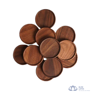 [HOT SELLING] | Customized Wooden Coasters Engraved Logo Drink <b>Mat</b> For Restaurant Bar Cafe <b>Table</b> Protection from Vietnam - Product Image 1