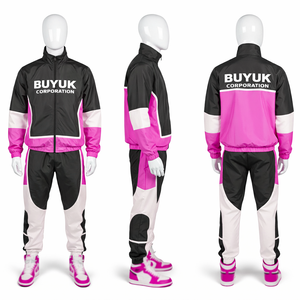 Conjunto Deportivo Casual Personalizado para Hombre, Talla Grande, 100% Algodón, Chaqueta Cortavientos Ligera con Cordón Ajustable y Pantalones, Estampado Lavado Ácido - Product Image 6