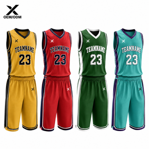 Uniforme de Baloncesto Reversible Transpirable de Secado Rápido 100% Poliéster, Conjunto Deportivo con Logotipo Personalizado Impreso por Sublimación, Nombre del Equipo - Product Image 2