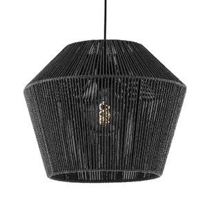 Black Rope woven pendant <b>lamp</b> shade Natural woven <b>lamp</b> shade hanging Living room bedroom <b>lamp</b> <b>Kitchen</b> hallways hanging <b>lamp</b> - Product Image 6