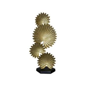 Sculpture décorative artisanale en aluminium avec motif nature morte, design scandinave, art fait main pour table de bureau - Product Image 1