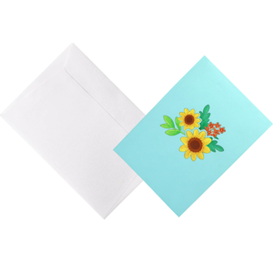 Tarjeta de Felicitación 3D con Diseño Floral, Cesta de Flores de Papel, Tarjeta Hecha a Mano con Recortes, Decoración para el Hogar, Regalo, Tarjeta de Felicitación 3D - Product Image 5