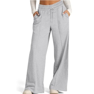 Pantalon de jogging évasé ample en coton épais French Terry avec effet éclaboussures de peinture personnalisées pour femmes et hommes - Product Image 4