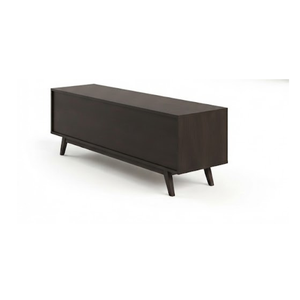 Modern <b>Walnut</b> <b>TV</b> <b>Cabinet</b> Fluted Wood Media Console Living Room Entertainment Center Storage Sideboard Custom Furniture - Product Image 4