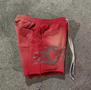 กางเกงขาสั้นสำหรับวิ่งจ๊อกกิ้งล้างหินเป็นกรดขนาดใหญ่แนววินเทจสำหรับผู้ชายสามารถออกแบบโลโก้ได้ตามต้องการ - Product Image 3