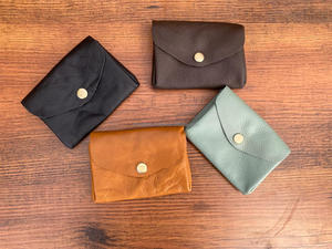 Porte-monnaie en cuir véritable pour femmes, pochette élégante, petit sac à main en cuir véritable, porte-monnaie unisexe multicolore, nouveauté - Product Image 2