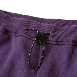 Pantalones Deportivos Morados de Algodón Personalizados con Cintura Elástica para Otoño, Logotipo Personalizado, Corte Holgado y Acampanado - Product Image 4