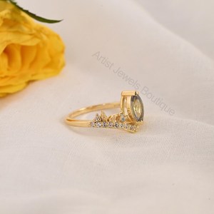 Anillo de Tanzanita Natural Rara con Plata de Ley 925 y Oro Sólido, Joyería Fina, Proveedor Mayorista OEM ODM - Product Image 3