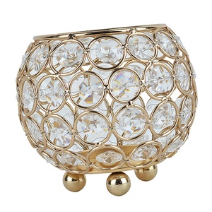 เชิงเทียนคริสตัลรูปไข่ทำมือ งานฝีมือประณีต สำหรับตกแต่งโต๊ะงานแต่งงาน ของตกแต่งบ้าน จำหน่ายจำนวนมาก - Product Image 3