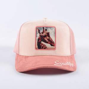 Gorra Trucker Snapback de 5 Paneles con Logotipo Personalizado para Hombre, Bordado de Parches de Animales a la Moda con Visera Plana, Fabricante de Fábrica, Venta al por Mayor - Product Image 2