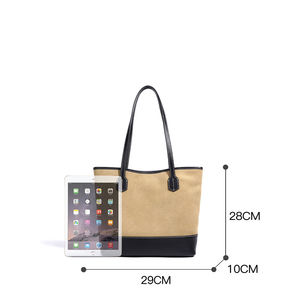 Spacious Real <b>Leather</b> Tote Bag Women Large Capacity Shoulder Handbag Ladies Work <b>Purse</b> Custom Logo Shopper - Product Image 6