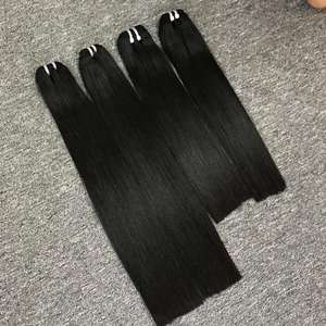 Cheveux vietnamiens couleur naturelle cheveux meilleur prix de gros os droite aligné cuticule Extensions de cheveux vierges - Product Image 3