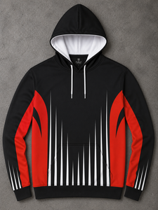 Pull à capuche de golf pour homme, demi-zip, broderie 3D, doublure anti-rétrécissement, polaire épaisse 240 g/m², hiver, vente en gros - Product Image 3