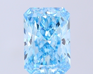Diamante azul de corte radiante cultivado en laboratorio, diamante suelto para la fabricación de joyas - Product Image 1