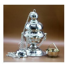 Brûleur d'encens en laiton durable et élégant avec chaîne, pour la maison, l'église, l'encens indien, qualité supérieure, marque ZHE, fabriqué en usine - Product Image 5