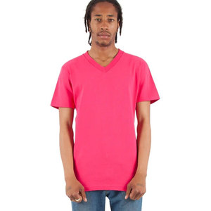 T-shirts Homme Streetwear Col V 6.2oz, Coton Lourd Coupe Droite, Manches Courtes, Vente en Gros - Product Image 5